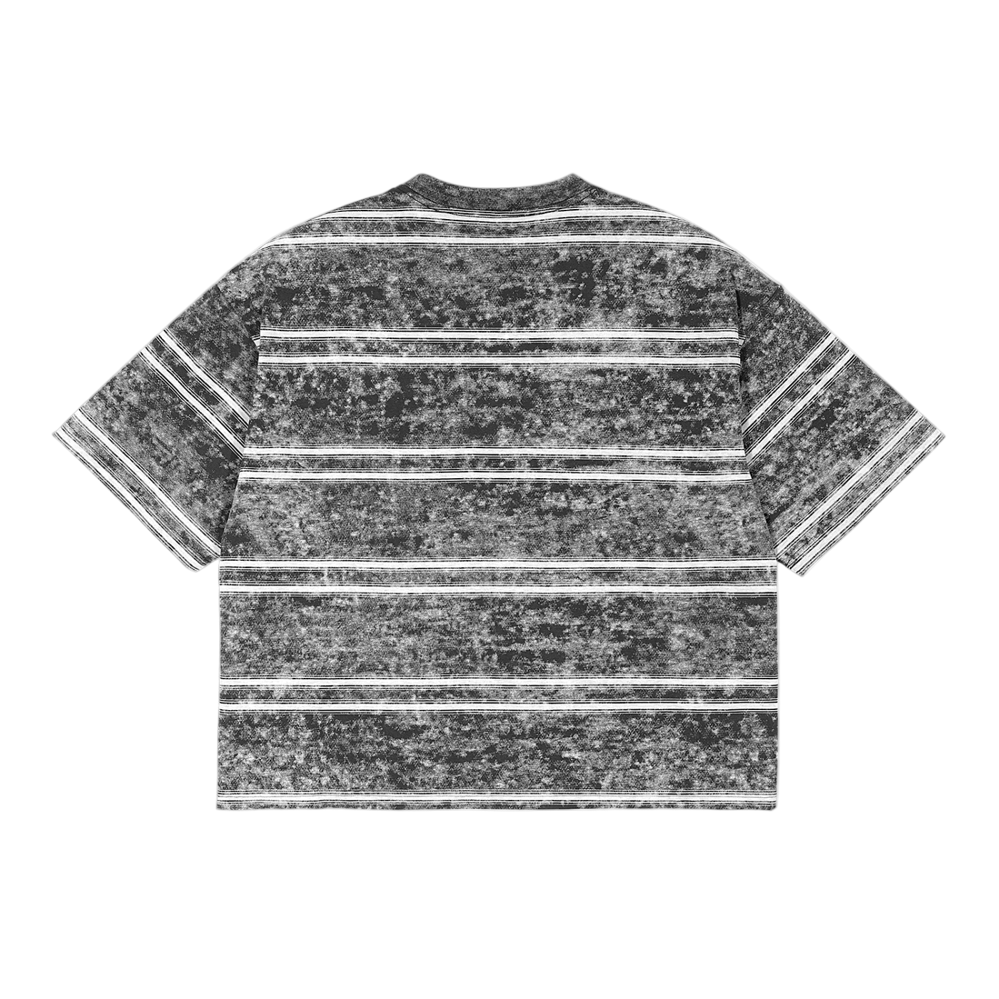 MOTTO ACID WASH STRIPED TEE